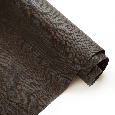 Кожзам переплетный с тиснением "Питон", шоколад