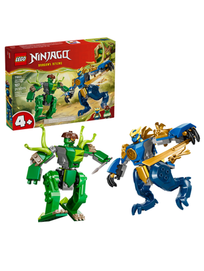 Конструктор Лего Ниндзяго Бой драконьего меха Джея | LEGO Ninjago Jay’s Dragon Mech Fight 71853 — 107 деталей (4+)