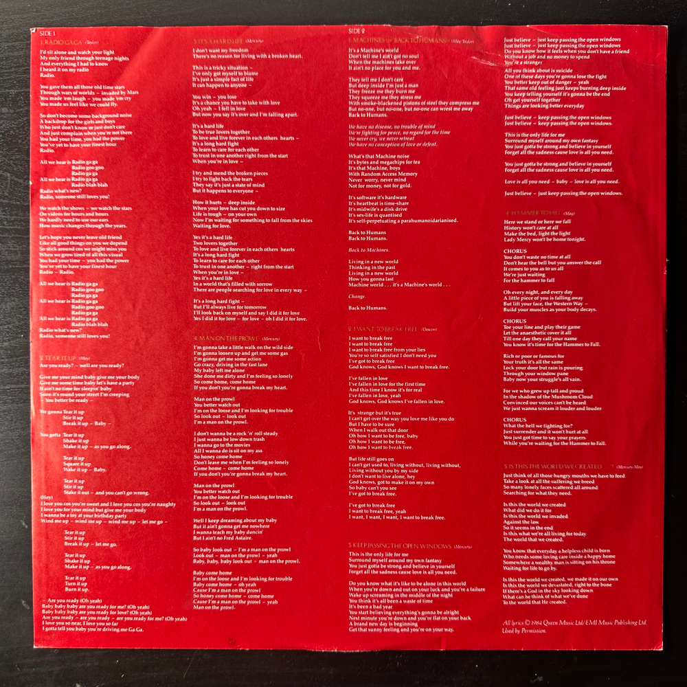 Queen - The Works (Европа 1984г.)