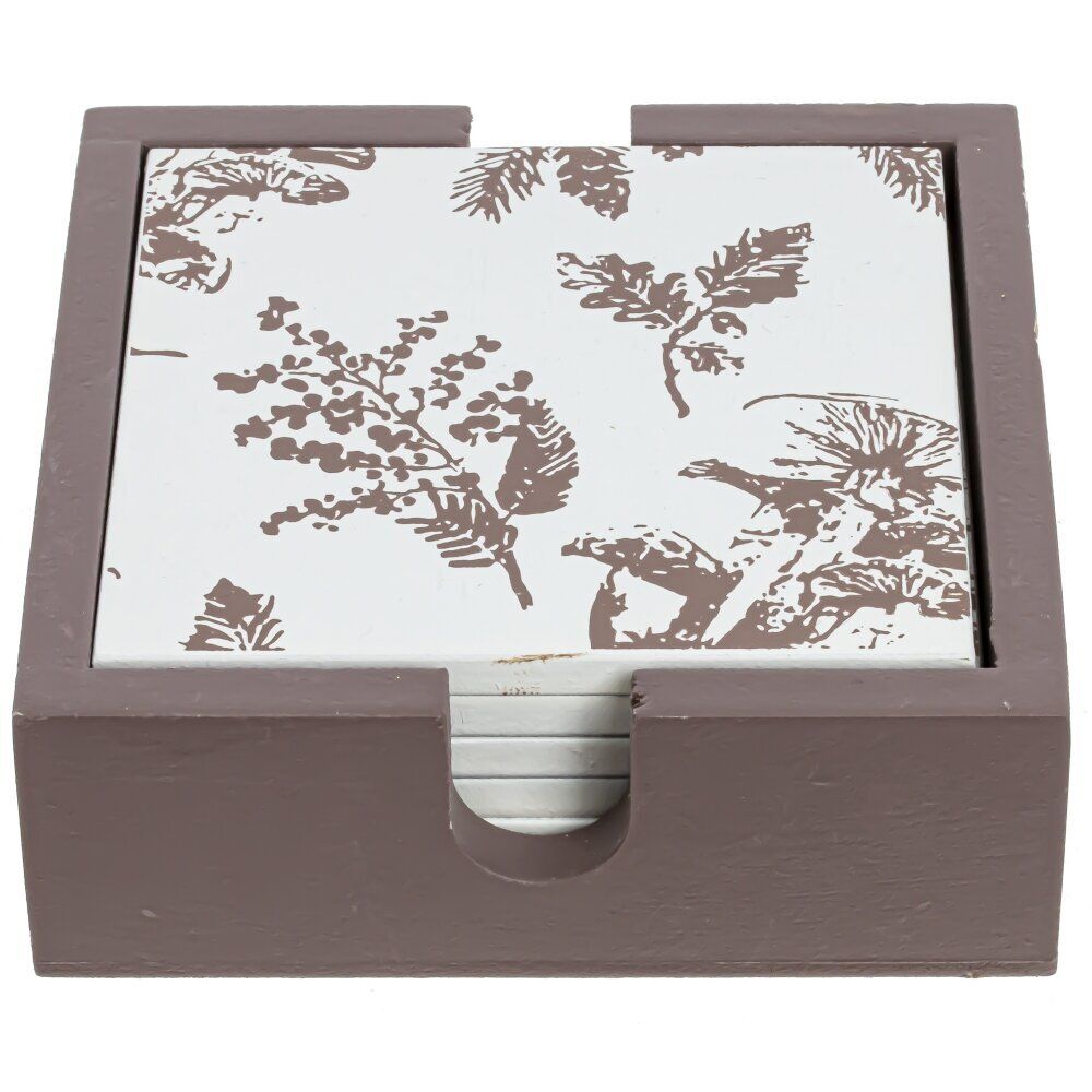 GAEM Набор из 6-ти подставок под кружку на подставке, L12 W12 H4 см