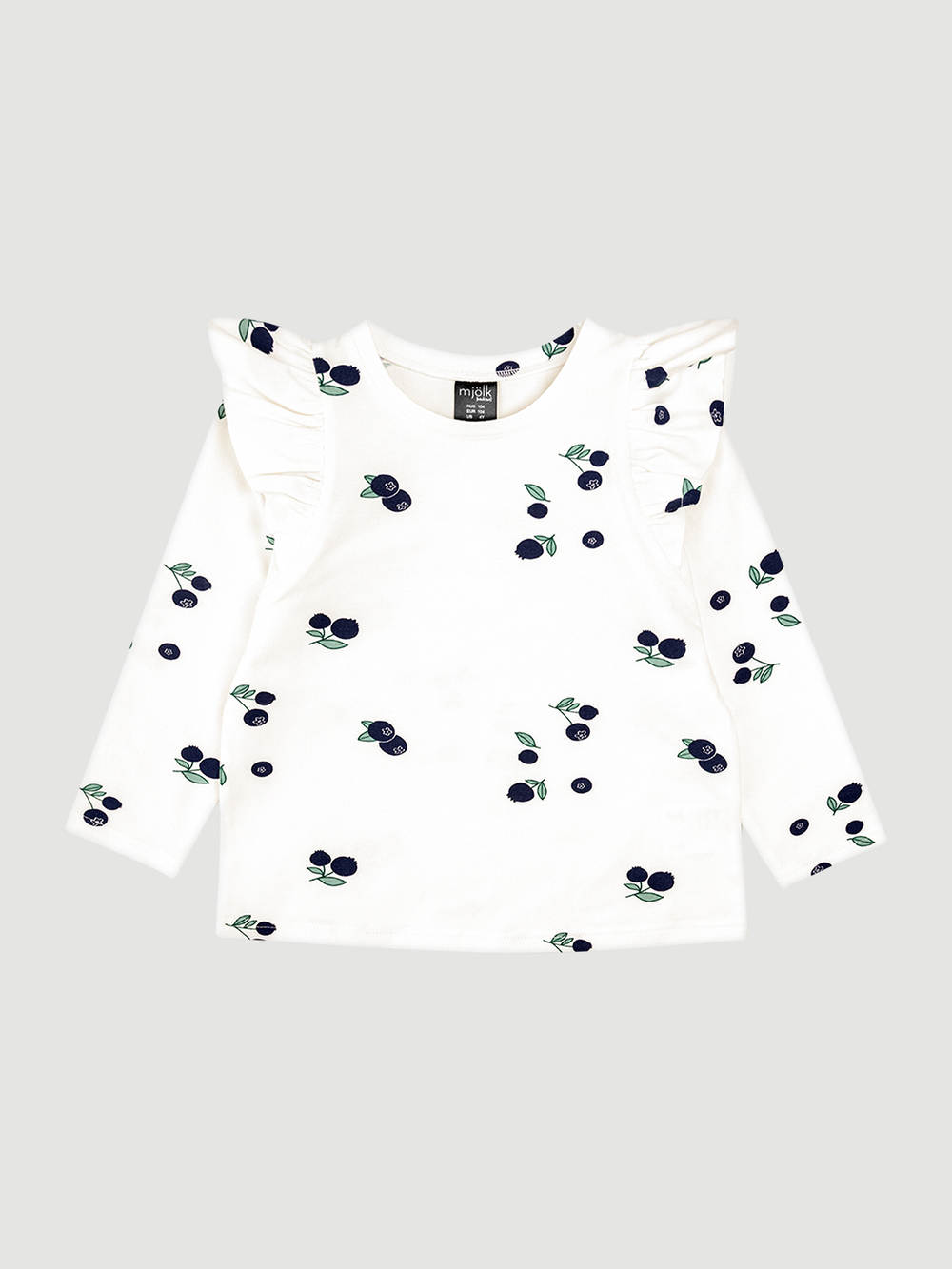 Лонгслив Mjölk Голубика, с крылышками