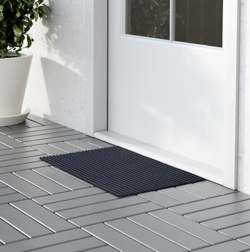 КРИСТРУП KRISTRUP Коврик дверной, темно-синий, 35x55 см