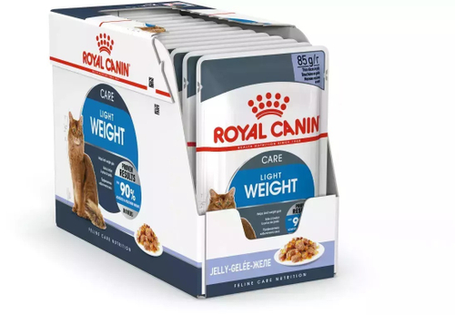 Влажный корм Royal Canin Ultra Light для кошек склонных к полноте, в желе, 12 шт x 85 г