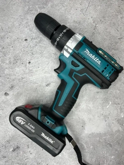 Аккумуляторная ударная дрель-шуруповёрт Makita щёточная DHP483SYT, 2 АКБ в кейсе, 48V 5Ач c набором сверл и бит в кейсе