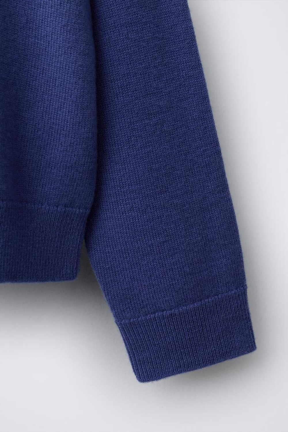 ZARA СВИТЕР С ВЫСОКИМ ВОРОТНИКОМ, СИНИЙ