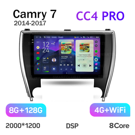 Teyes CC4 Pro 10,2" для Toyota Camry 7 2014-2017 (Америка)