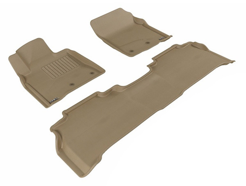 Коврики салона Sotra 3D Lux для Lexus LX570 2012- бежевые. Артикул STR74-00214