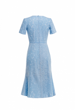 Гипюровое платье голубое 10-01-24 SS