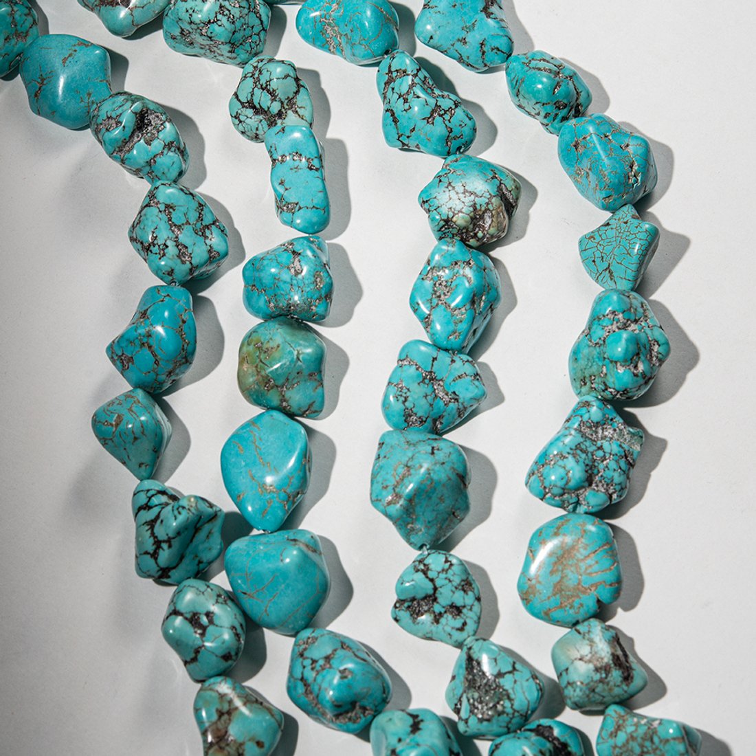 Туркенит (имитация бирюзы), фриформ, 19,5-30*18-25мм