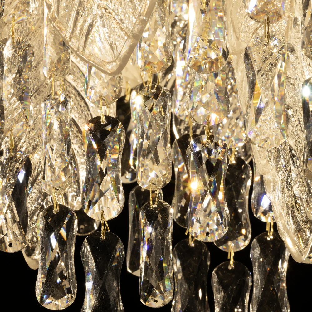 Citilux Darby CL309252 Люстра хрустальная подвесная Золото