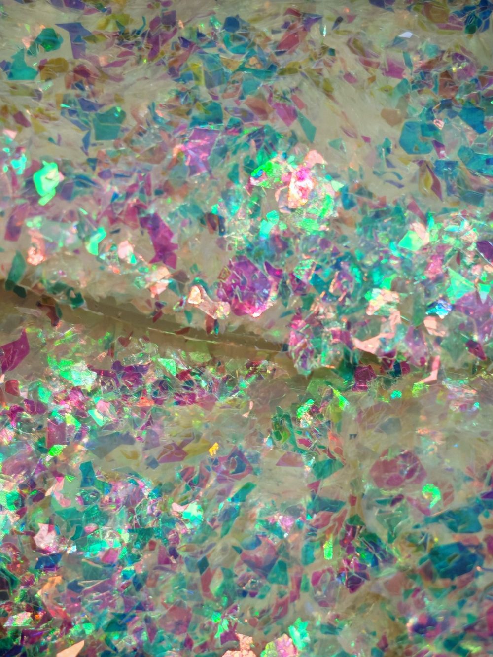 Хлопья - слюда 88717 хамелеон прозрачный - для литья изделий и творчества