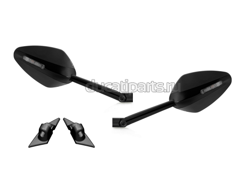 BS305B-BS822B RIZOMA VELOCE MIRRORS W/MOUNT KIT (P V4/V2)