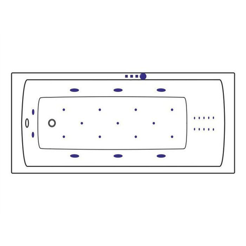 Акриловая ванна 140х70 см Excellent Aquaria WAEX.AQU14.ULTRANANO.GL белая