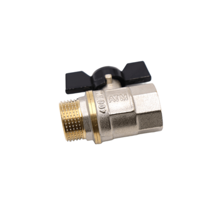 ViEiR шаровой кран HР-ВР бабочка 3/4" желтый (VR206-02)
