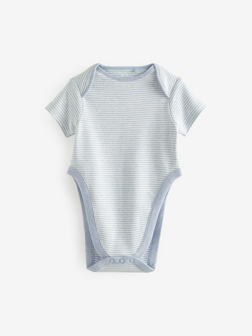 Боди с коротким рукавом для малышей с дисплазией тазобедренного сустава Next N44-795, 3 шт., Белый, Серый