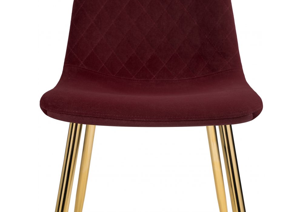 Стул на металлокаркасе Dabl wine red