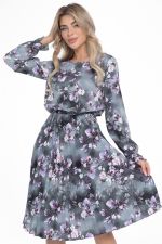 Платье Амелия (гофре, грей) Diolche