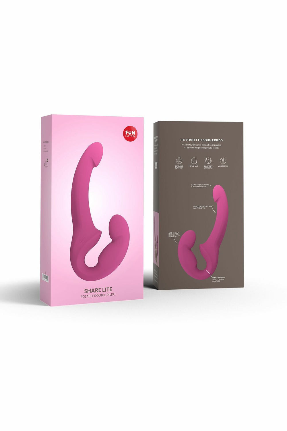 Розовый безремневой страпон Share Lite (Цвет: розовый)