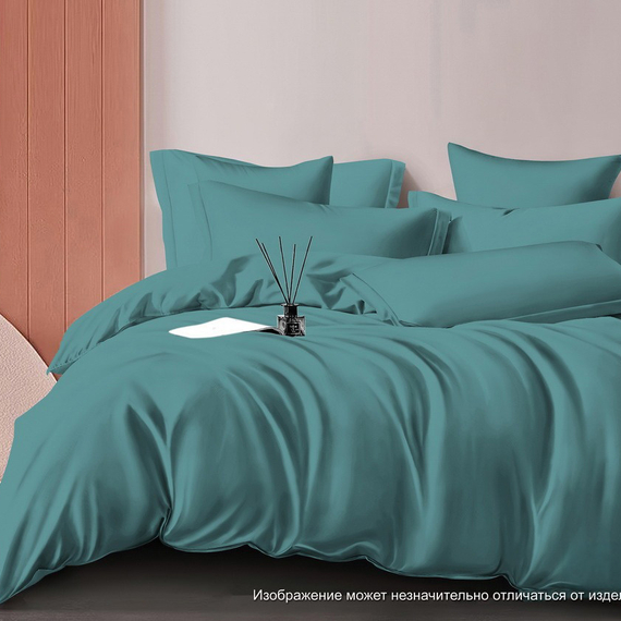 Сатин гладь. &quot;Зеленый&quot; | ш.220 см | 120 г/м² | хлопок-100%