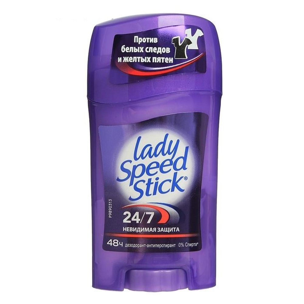 Lady Speed Stick Дезодорант-антиперспирант стик 24/7 Невидимая защита, 45 гр