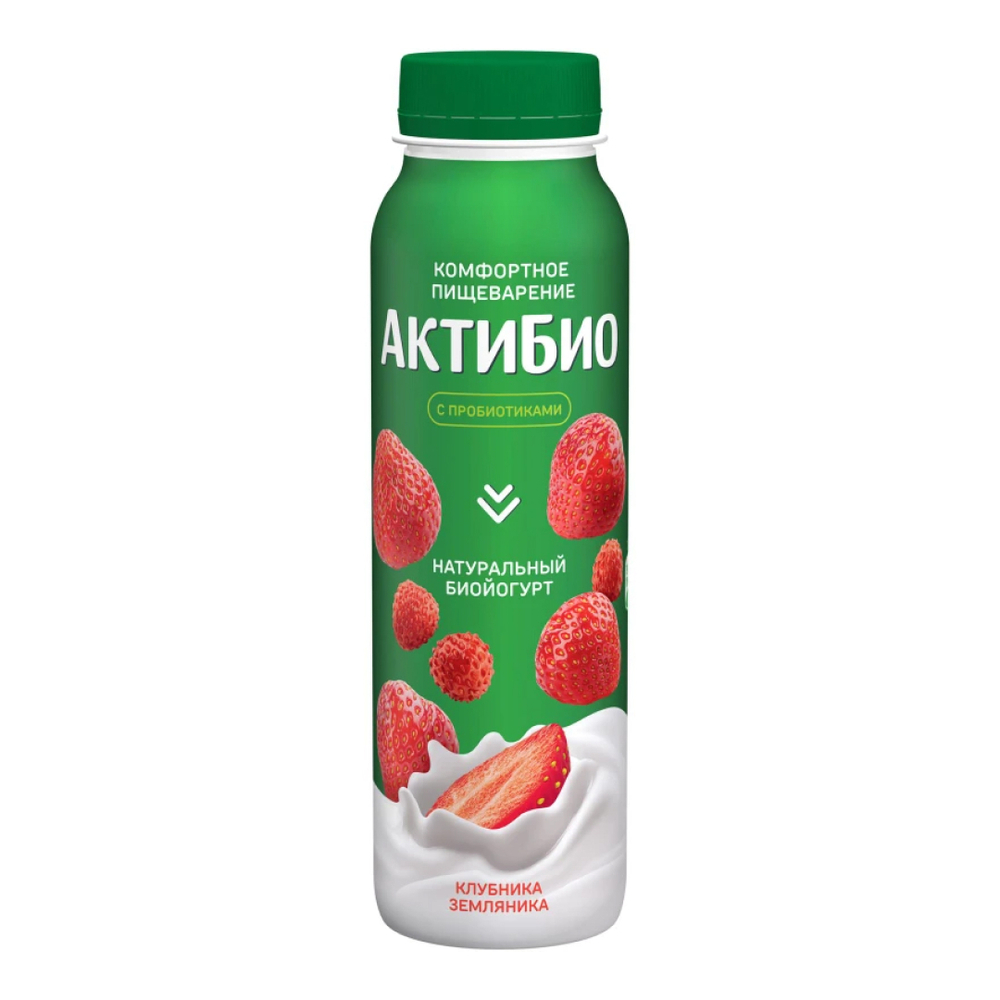 Актибио обогащ Клубника земляника 260гр