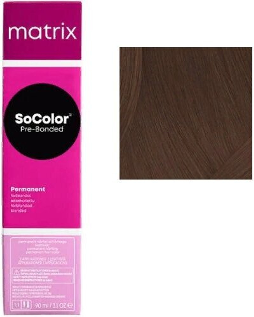 Matrix Краска для волос без аммиака SoColor Pre-Bonded 5M Светлый шатен мокка 90 мл.