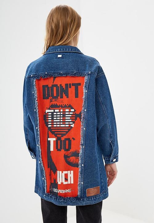 LIGVIANNI Джинсовая куртка Denim Jacket Don't TALK TOO MUCH