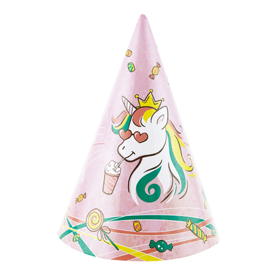 Колпаки "Единорог" Супер вечериночка 6 шт