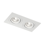 Встраиваемый влагозащищённый светильник HYDRO, IP44, 2?15 Вт LED макс., GU10, алюминий, белый