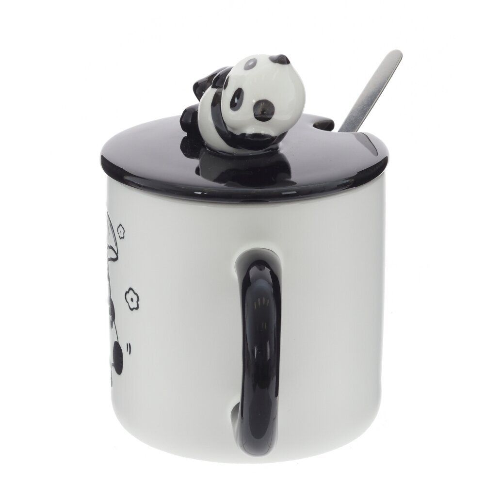 GAEM Кружка с крышкой и ложкой, 350 мл, L13 W9 H13 см