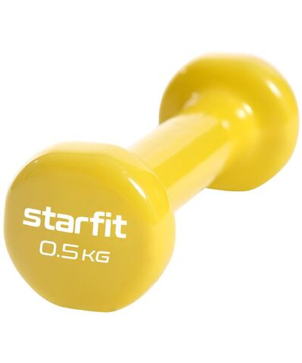 Гантель виниловая STARFIT DB-101 0,5 кг, желтый