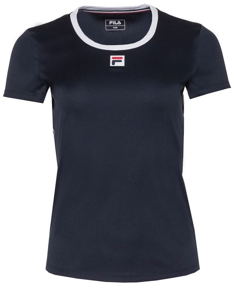 Футболка для девочки теннисная Fila T-Shirt Lucy Girls - peacoat blue