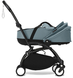 Коляска Stokke YOYO3 Newborn Shell - Newborn Pack рама чёрная Black 2 в 1 Aqua
