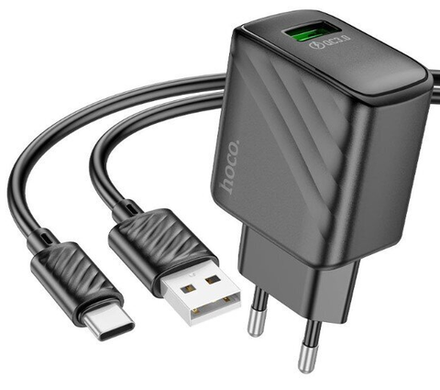 CS21A Rich single port QC3.0 charger set(Type-C)(EU)