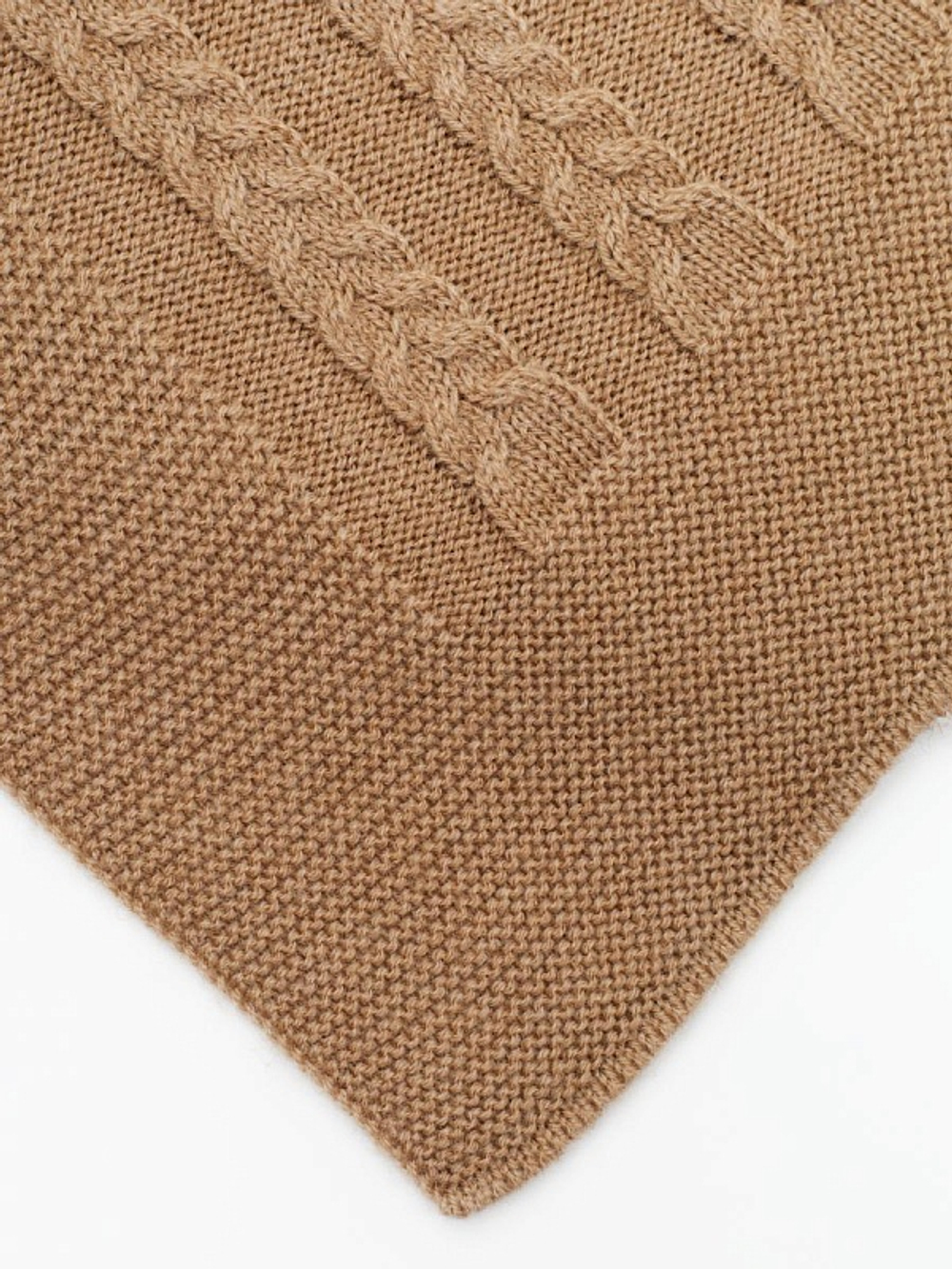 Плед 130x170 Косы ПД039-08 бежевый