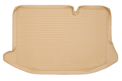 Коврик в багажник для FORD Fiesta 2008-2015, 2015-, хэтчбек, 1 шт. (полиуретан, бежевые) 1624170B