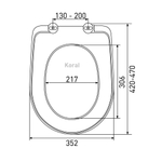 Сиденье д/унитаза  WAVE W-CS-5d дюропласт БЕЛЫЙ глянец (Анимо,Бриз,Корал, Виктория, Норд) 04
