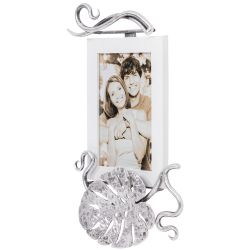 Фоторамка Monstera Deliciosa (Монстера) Айс Античное серебро