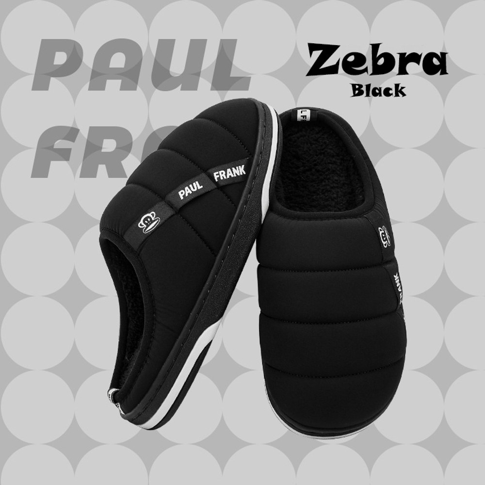 Домашние тапочки Paul Frank Zebra (Black)