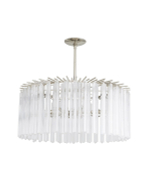 Серебряная стеклянная люстра “Азра”