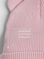 Шапка для девочки с ушками осенняя