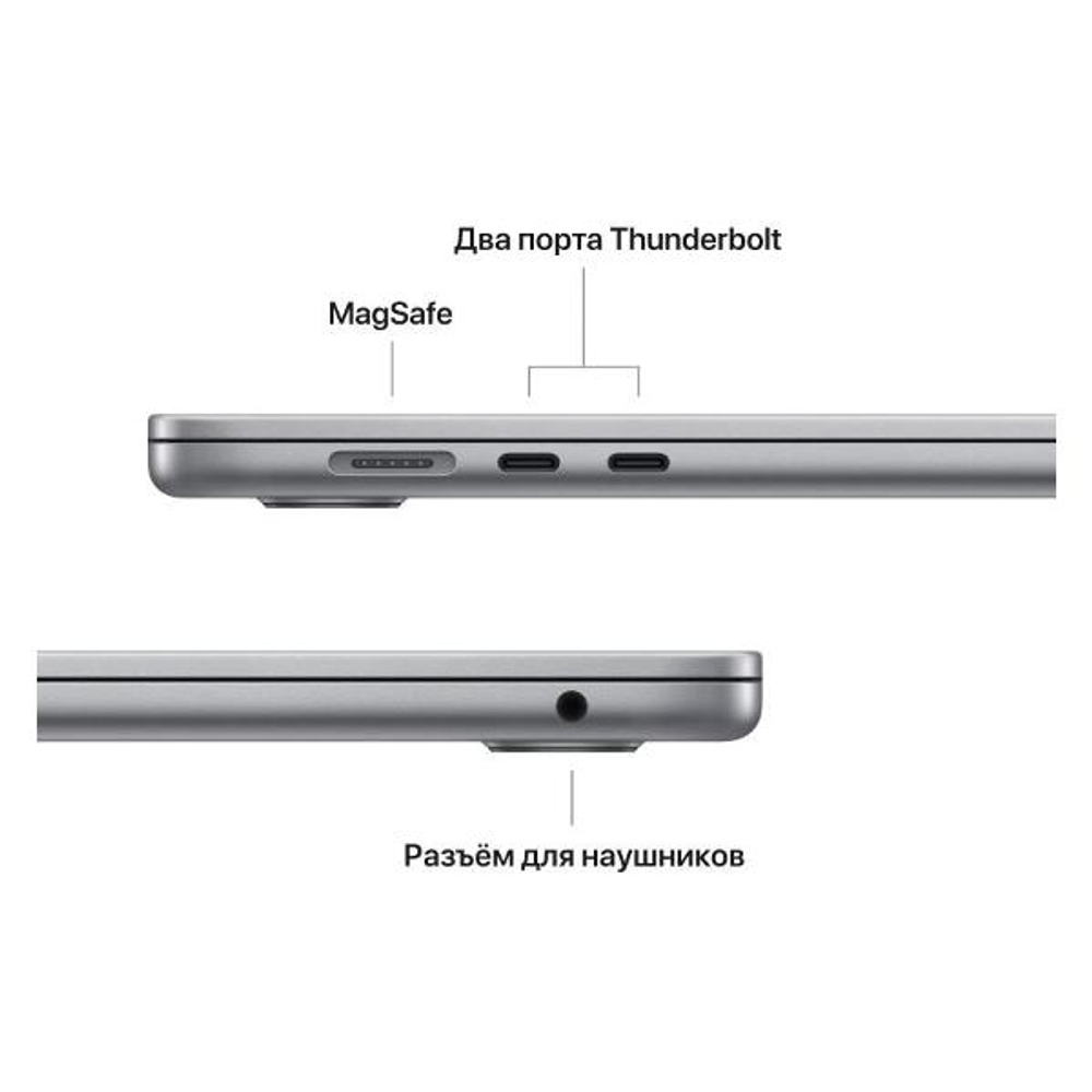 Ноутбук Apple MacBook Air 15" 2023 M2/8Gb/512Gb (MQKQ3) Space Gray