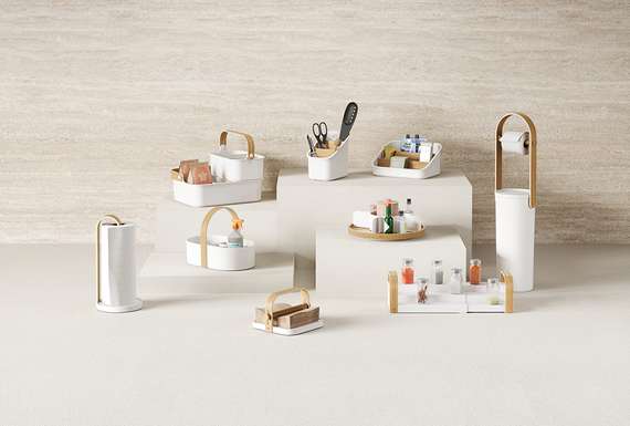 Держатель для салфеток bellwood, белый/натуральное дерево