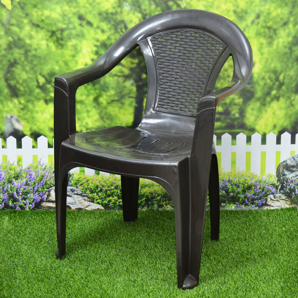 Кресло "Плетенка", коричневый