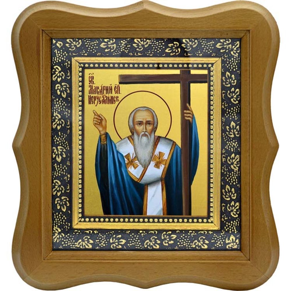 Макарий I Иерусалимский, епископ, святитель. Икона на холсте.