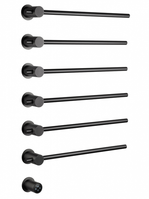 Полотенцесушитель электрический встраиваемый WONZON & WOGHAND BADEN, Темный графит (WW-AL366-GM)