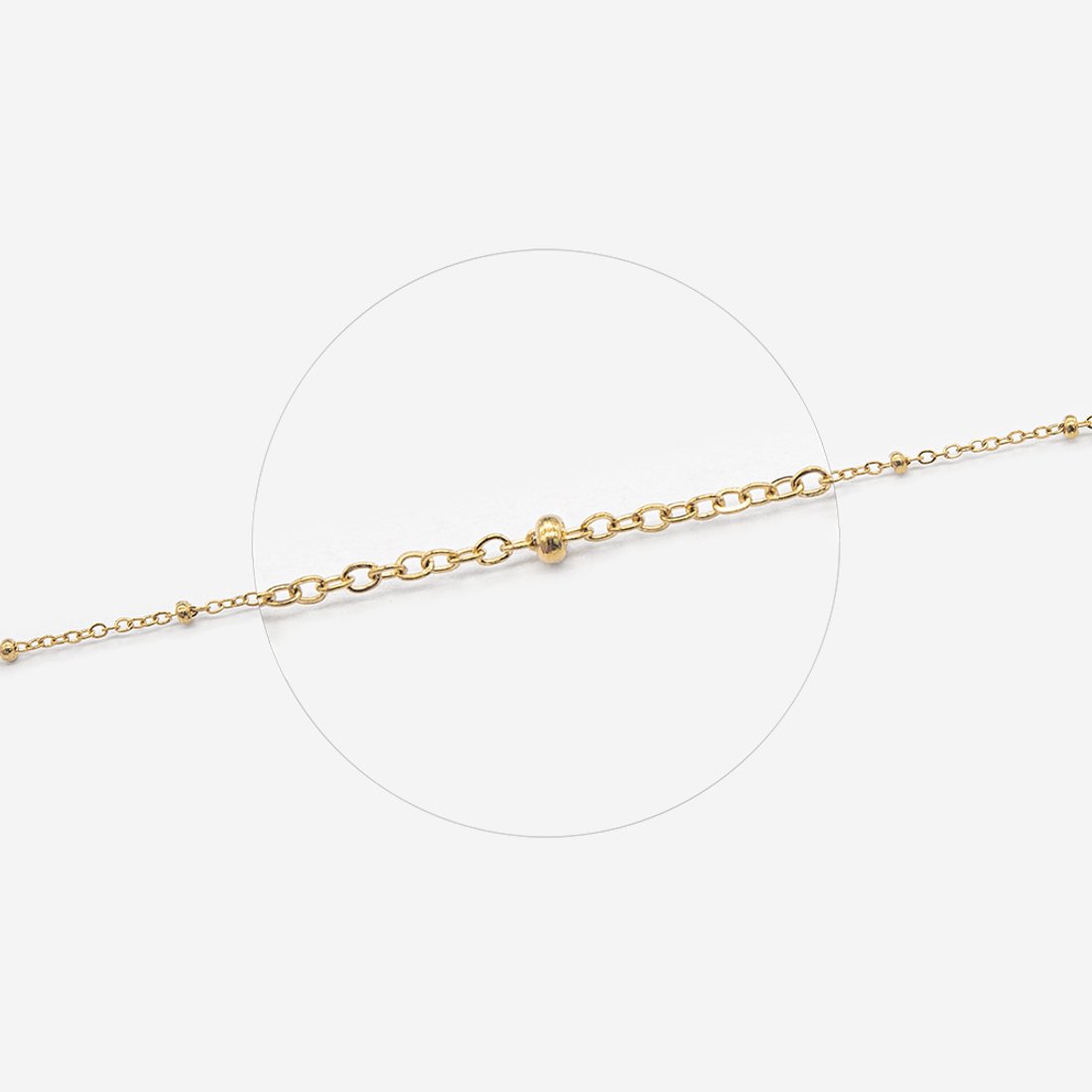 Цепь "Solar", звено 1мм, позолота