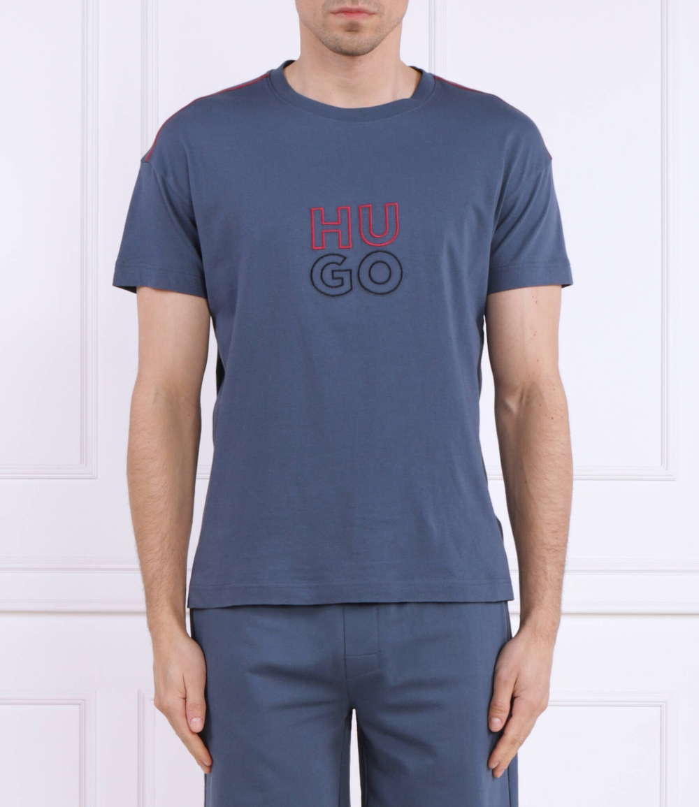 Футболка Stacked Hugo Bodywear - голубой(50490418)