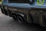 Карбоновый диффузор заднего бампера для Porsche 718 Boxster/Cayman 982 2016+ Порше