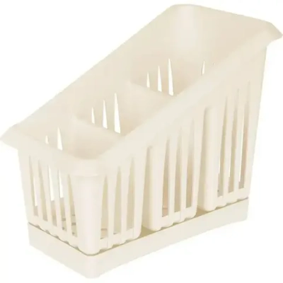 Сушилка для столовых приборов Plast Team 3х-секционная 200х160 мм молочный туман